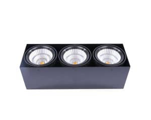 Siva Ustu Triple 3X Led Spot 3